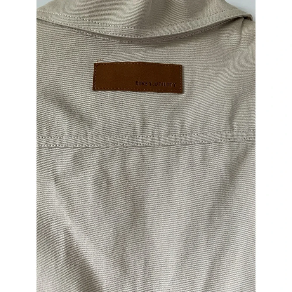 NWT Rivet Utility Westsider Jumpsuit, Sleeveless, Beige Light Khaki, Size XS - Picture 5 of 12